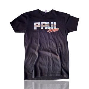 Vintage Style "Paul Cauthen” Concert Tee 80’s Graphics Black Unisex Size M
